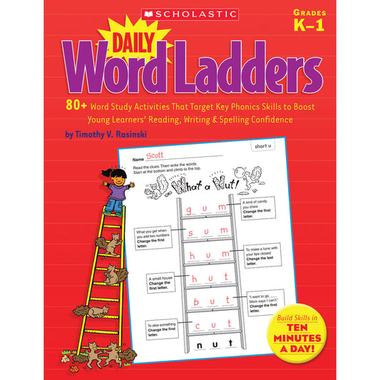 Daily Word Ladders, Grades K-1, 8-3/8" Width, 10-7/8" Length