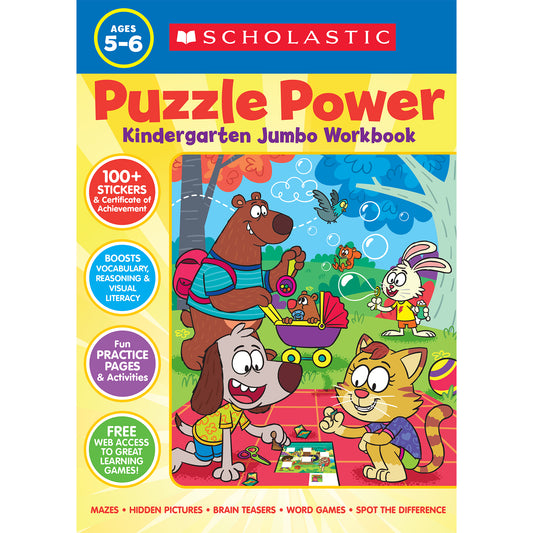 Puzzle Power Kindergarten Jumbo Workbook