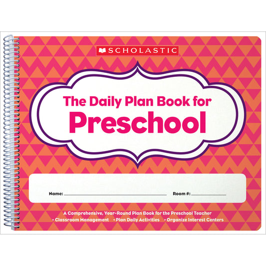 (3 EA) DAILY PLAN BOOK FOR PRESCHOOL