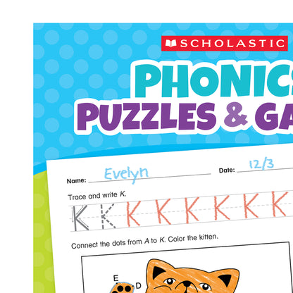 Phonics Puzzles & Games Activity Book for PreK-K