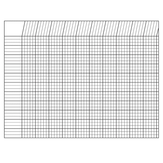 Horizontal Incentive Chart, 22" x 28", White