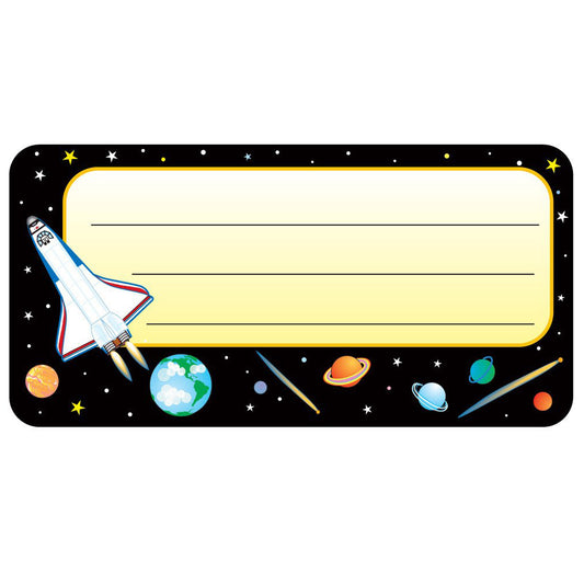 Space Nametags, 1-5/8" x 3-1/4" , Pack of 36