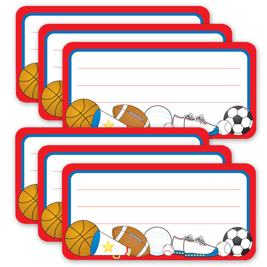 (6 Pk) Sports Nametags