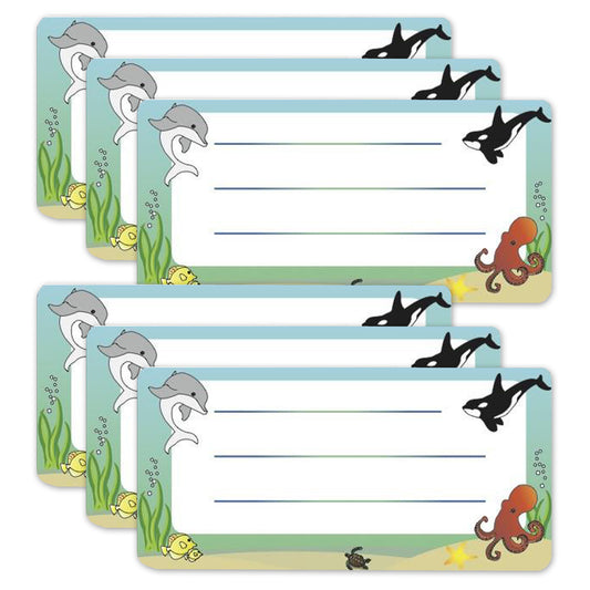 (6 Pk) Ocean Life Nametags