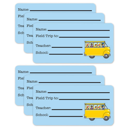 (6 Pk) Field Trip Nametags