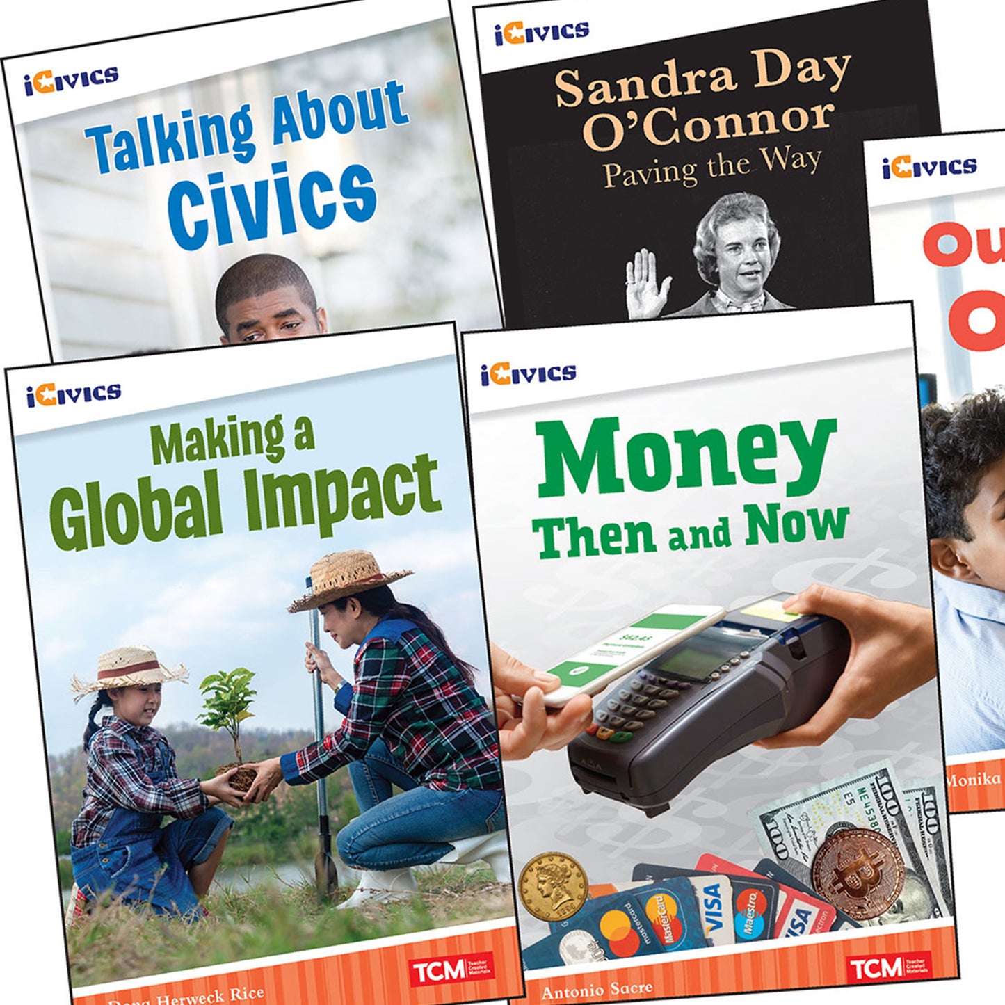 iCivics Grade 5: Community & Social Awareness 5-Book Set + Game Cards