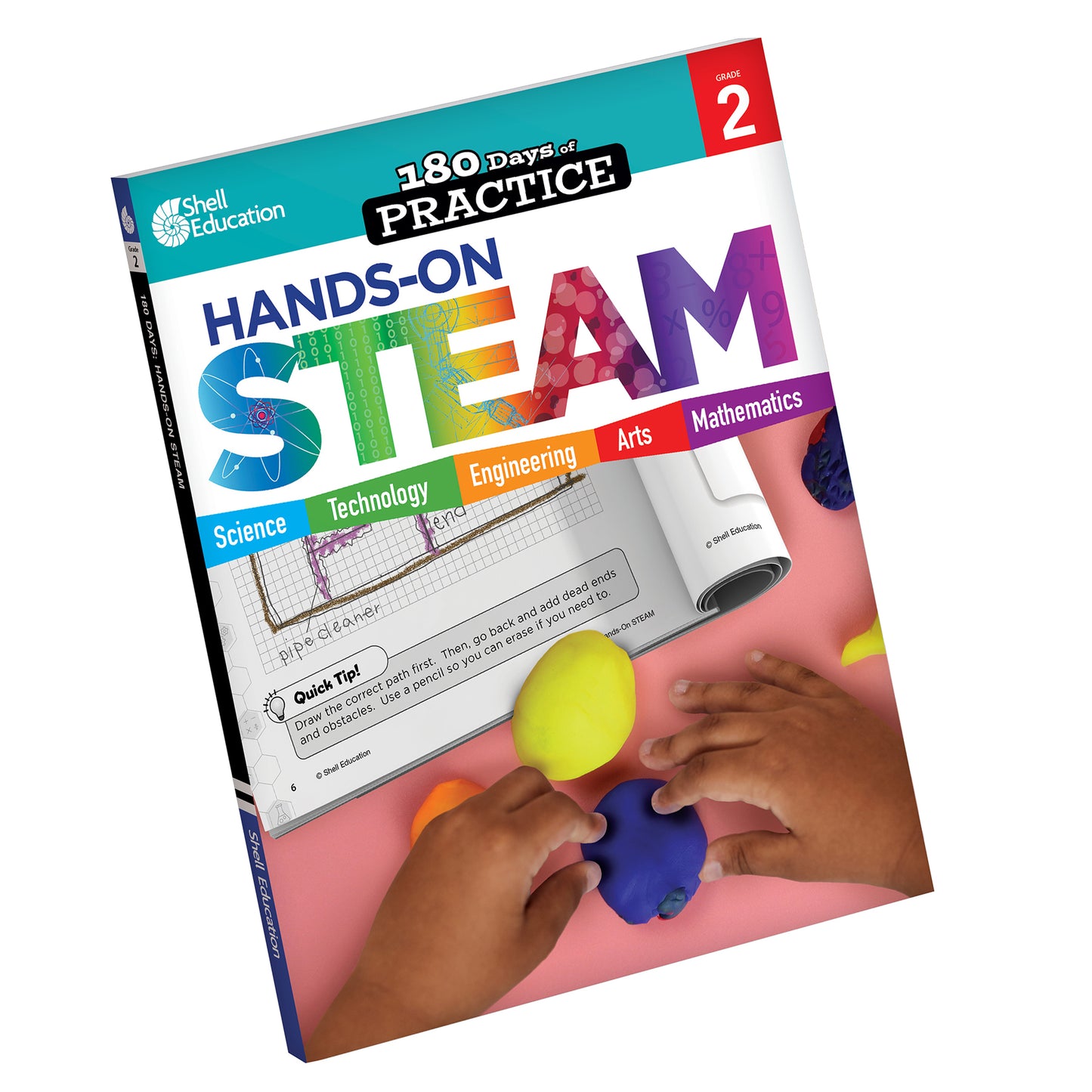 180 Days STEAM, Science, & Math Grade 2: 3-Book Set