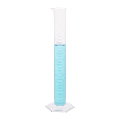 Polypropylene Measuring Cylinder, Hexagonal Base, 100ml, Pack of 12