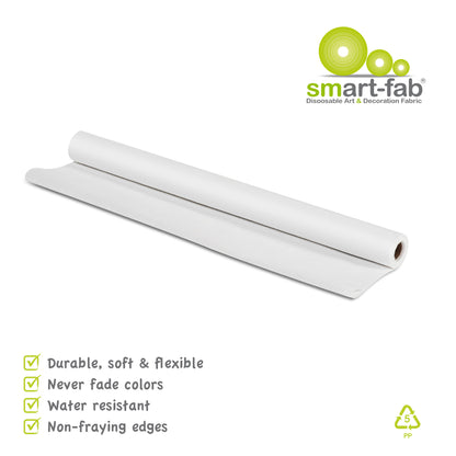 Smart-Fab® Disposable Craft Fabric Roll, 24" x 18', White, 3/pkg