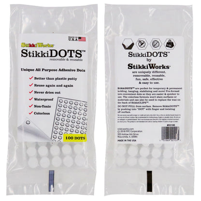 StikkiDOTS™, Adhesive Dots, 100 Per Pack, 6 Packs