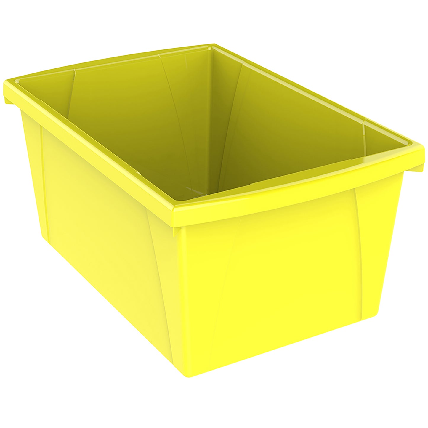 Medium Classroom Storage Bin, Yellow, Pack of 2