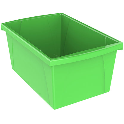 Medium Classroom Storage Bin, Green, Pack of 2