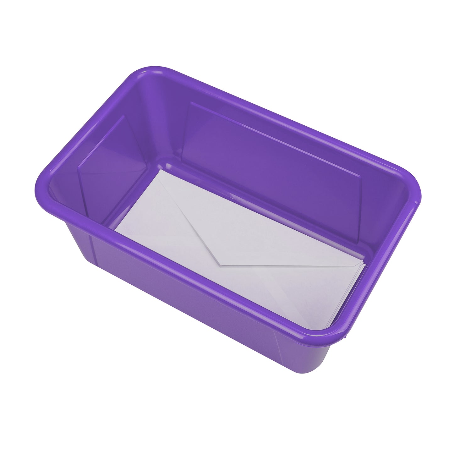 Small Cubby Bin, Purple, Pack of 5