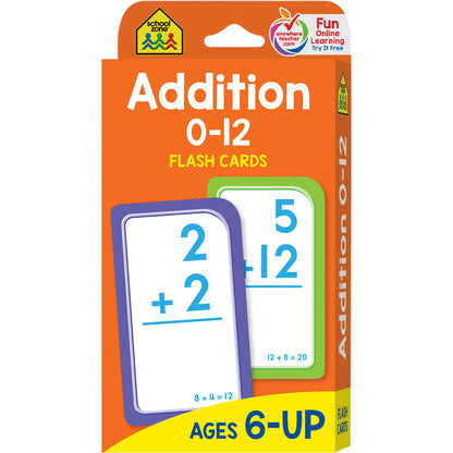 (12 PK) ADDITION 0-12 FLASH CARDS