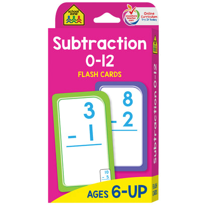 (12 PK) SUBTRACTION 0-12 FLASH CRDS