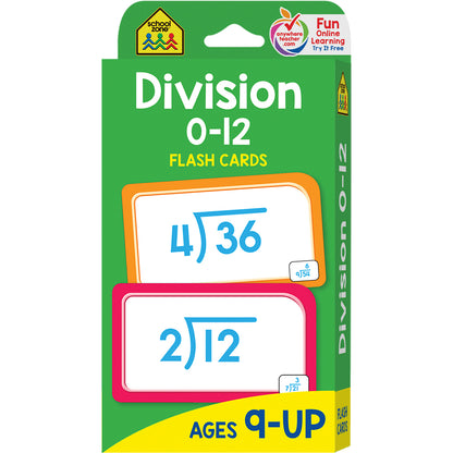 (12 PK) DIVISION 0-12 FLASH CARDS