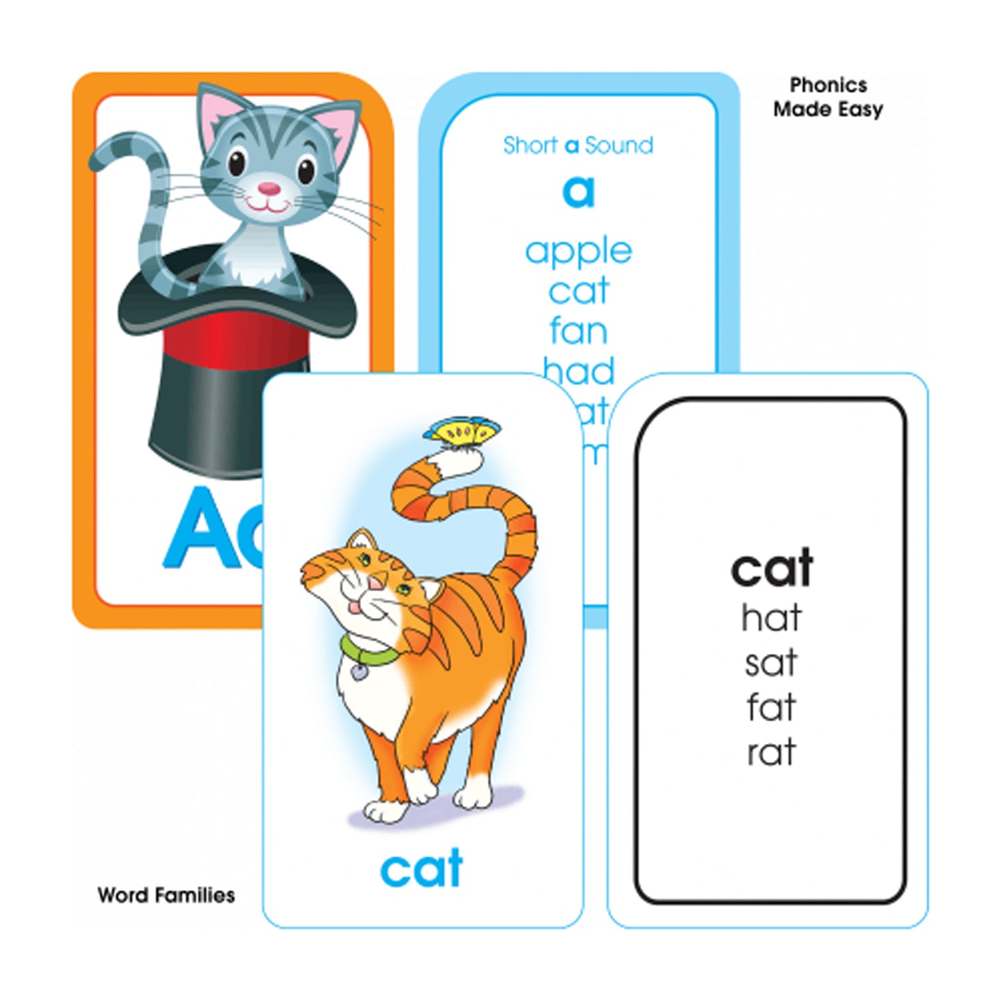 Reading Flash Card, 4-Pack