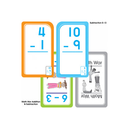 Math 1-2 Flash Card, 4-Pack