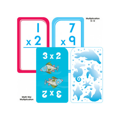 Math 3-4 Flash Card, 4-Pack