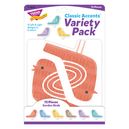 Garden Birds Classic Accents® Variety Pack, 72 Per Pack, 3 Packs