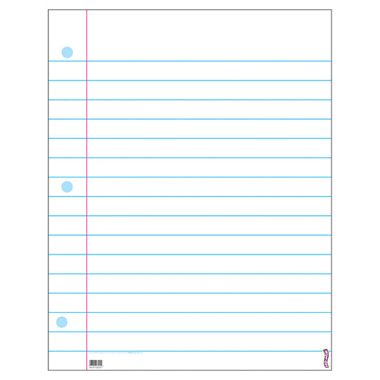 Notebook Paper Wipe-Off® Chart, 22" x 28"