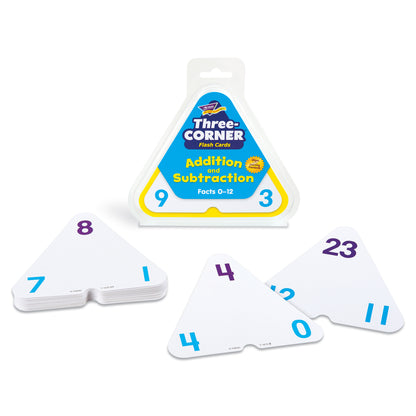 Addition and Subtraction Three-Corner® Flash Cards