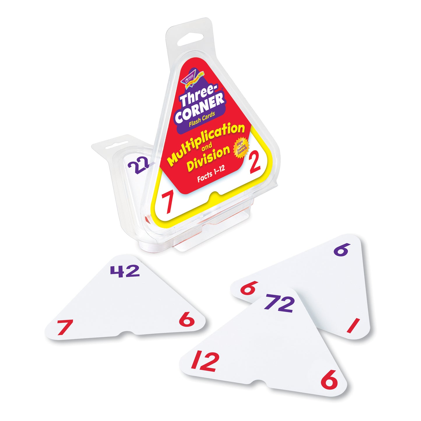 Multiplication and Division Three-Corner® Flash Cards