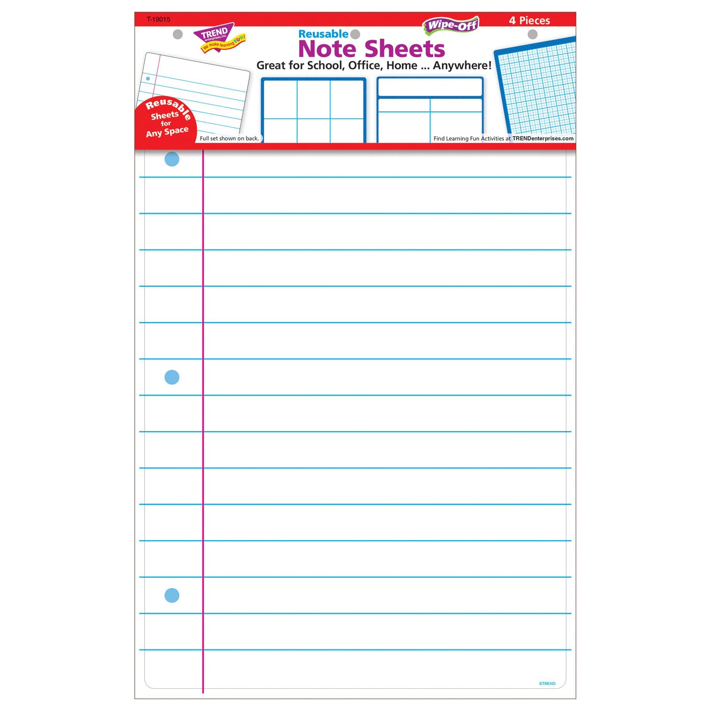 Wipe-off Note Sheets