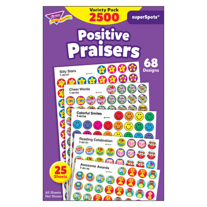 Positive Praisers superSpots® Stickers Variety Pack, 2500 ct