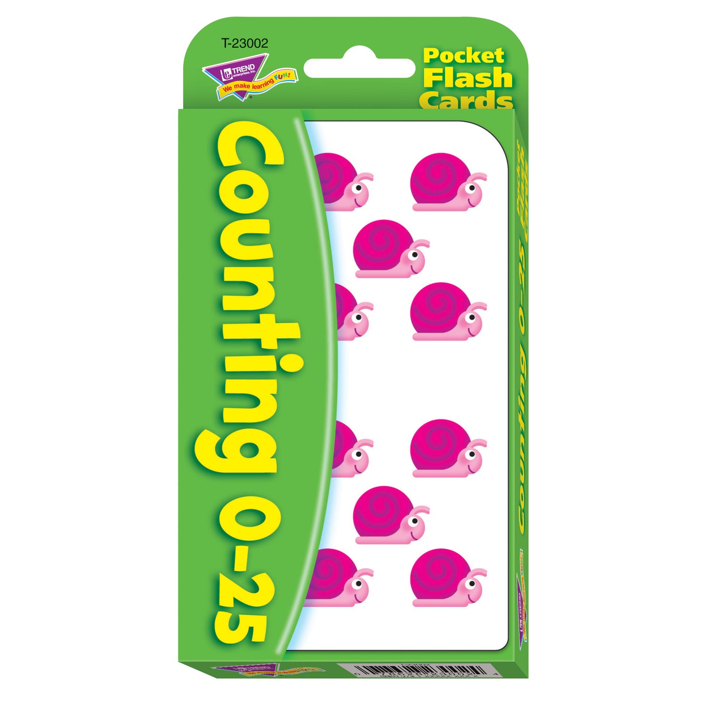 Counting 0-25 Pocket Flash Cards, 6 Packs