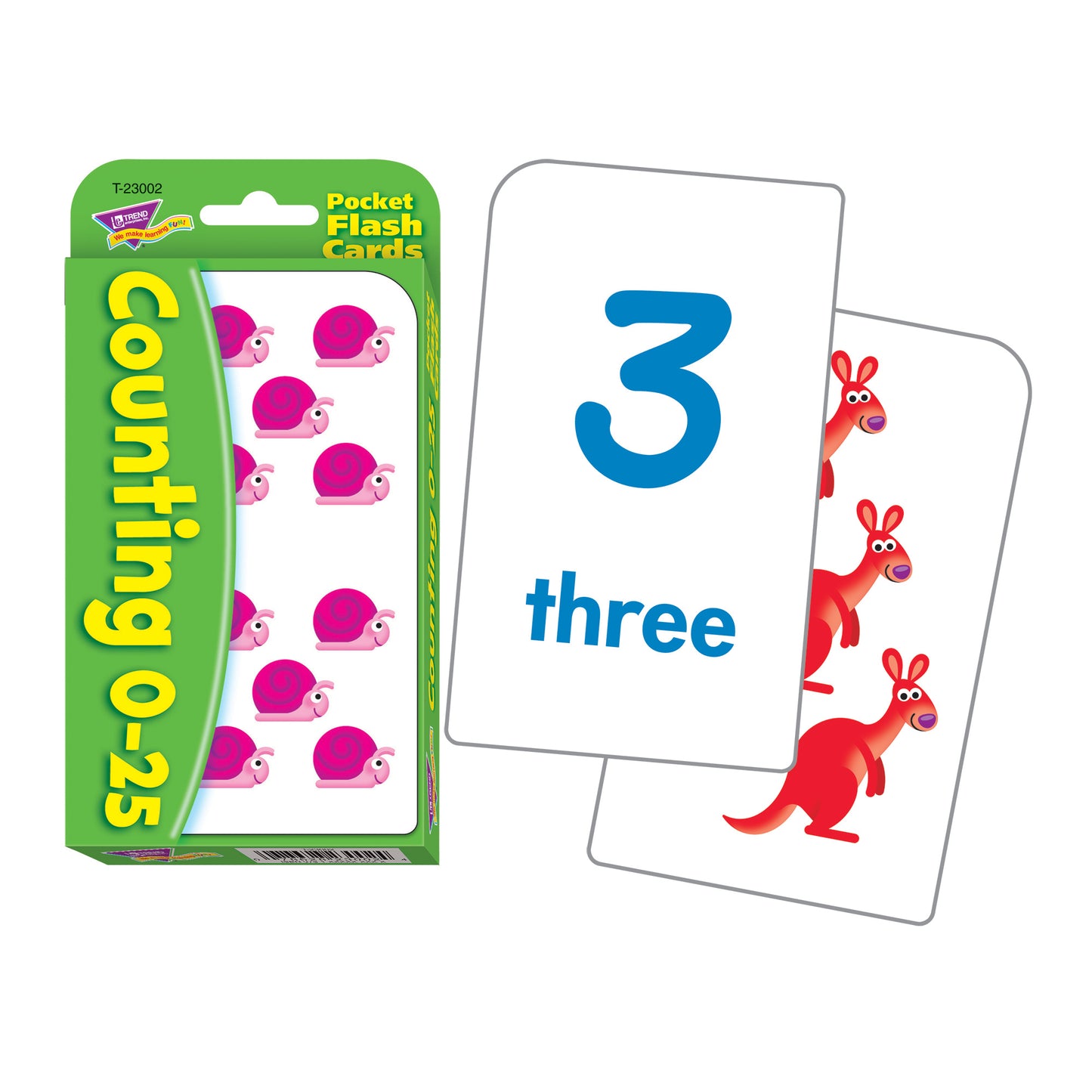 Counting 0-25 Pocket Flash Cards, 6 Packs