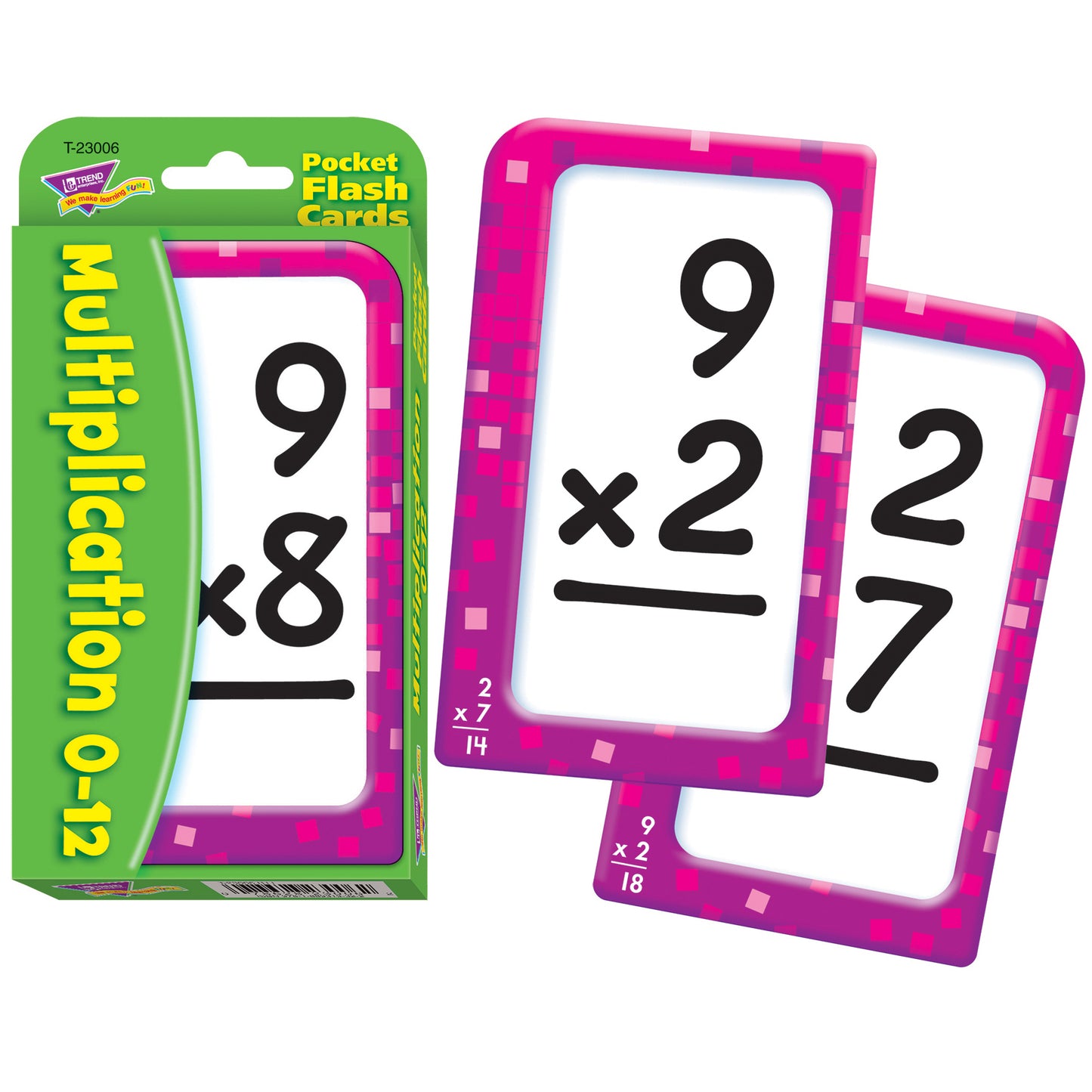 Multiplication 0-12 Pocket Flash Cards, 12 Sets