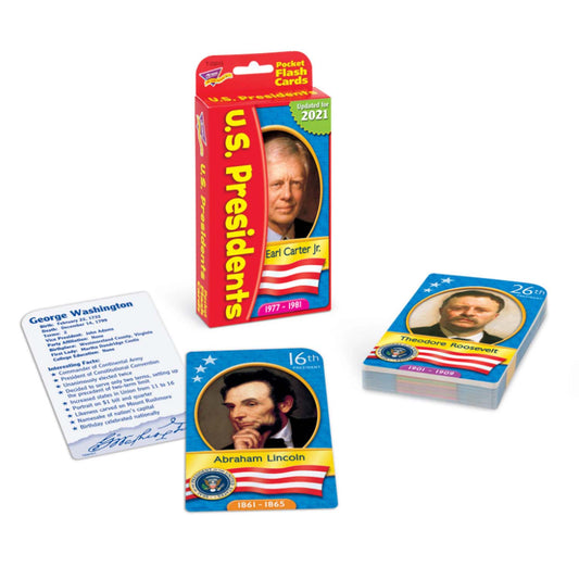 U.S. Presidents Pocket Flash Cards