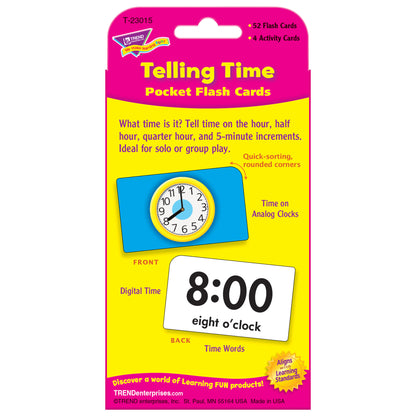 Telling Time Pocket Flash Cards