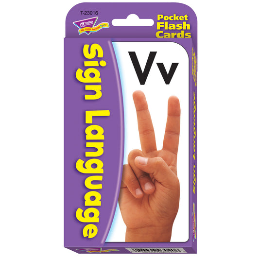 Sign Language Pocket Flash Cards, 3 Sets