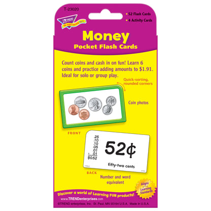 Money Pocket Flash Cards, 12 Sets