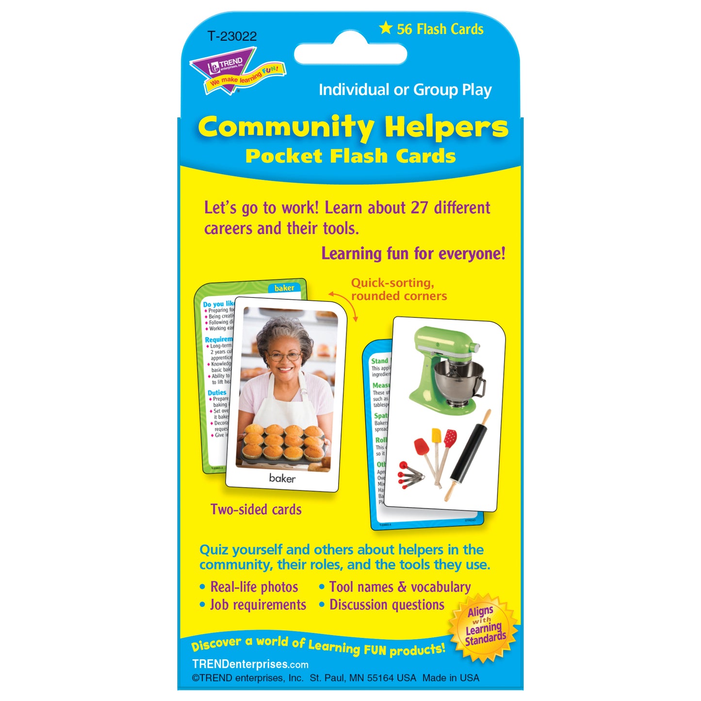 (6 EA) POCKET FLASH CARDS COMMUNITY 56-PK HELPER 3 X 5 TWO-SIDED CARDS