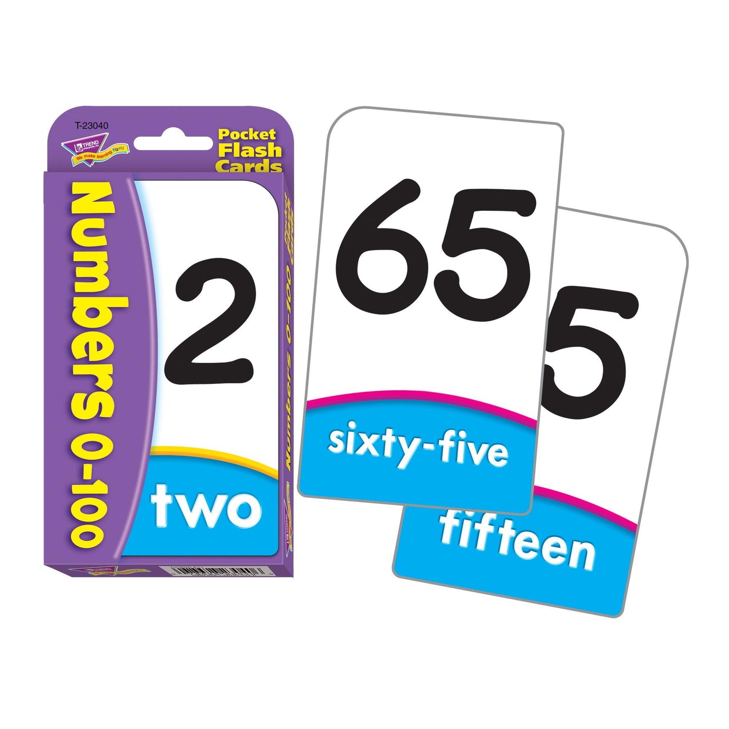 Numbers 0-100 Pocket Flash Cards, 6 Packs