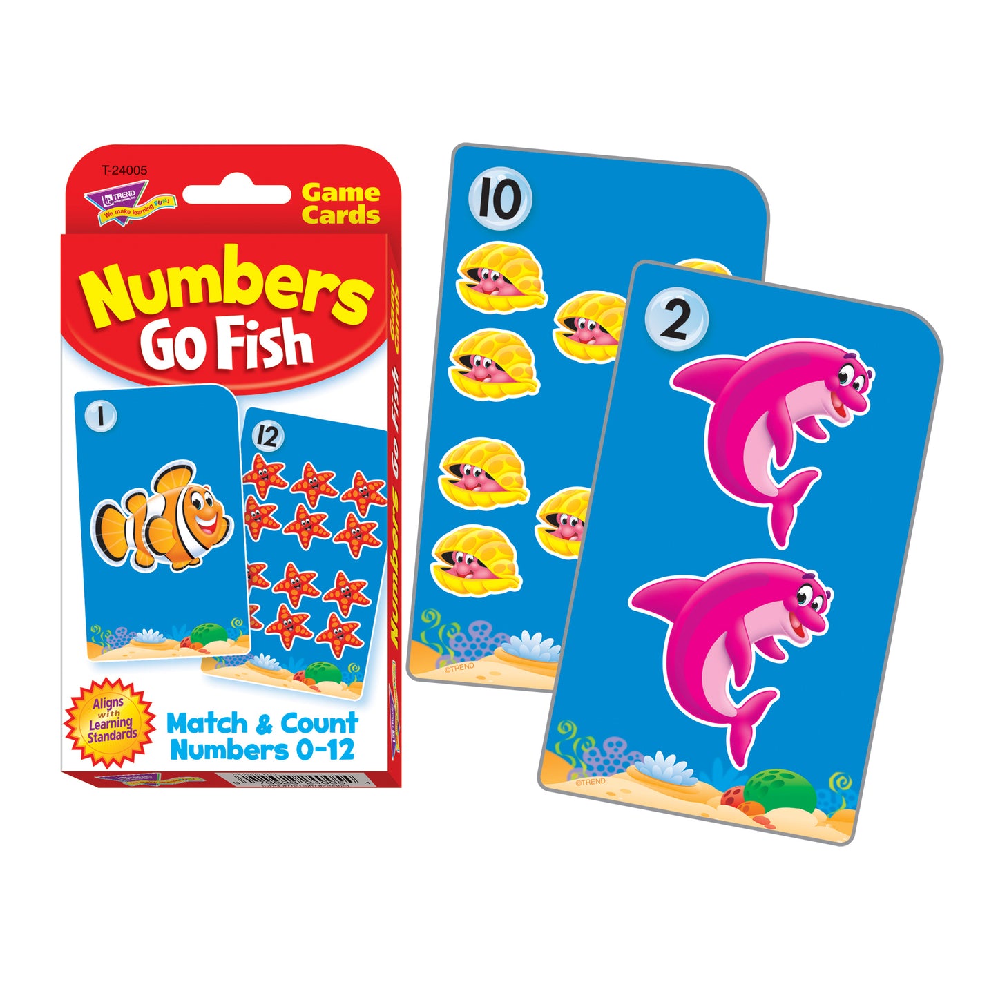 Challenge Cards® Numbers Go Fish, 6 Sets