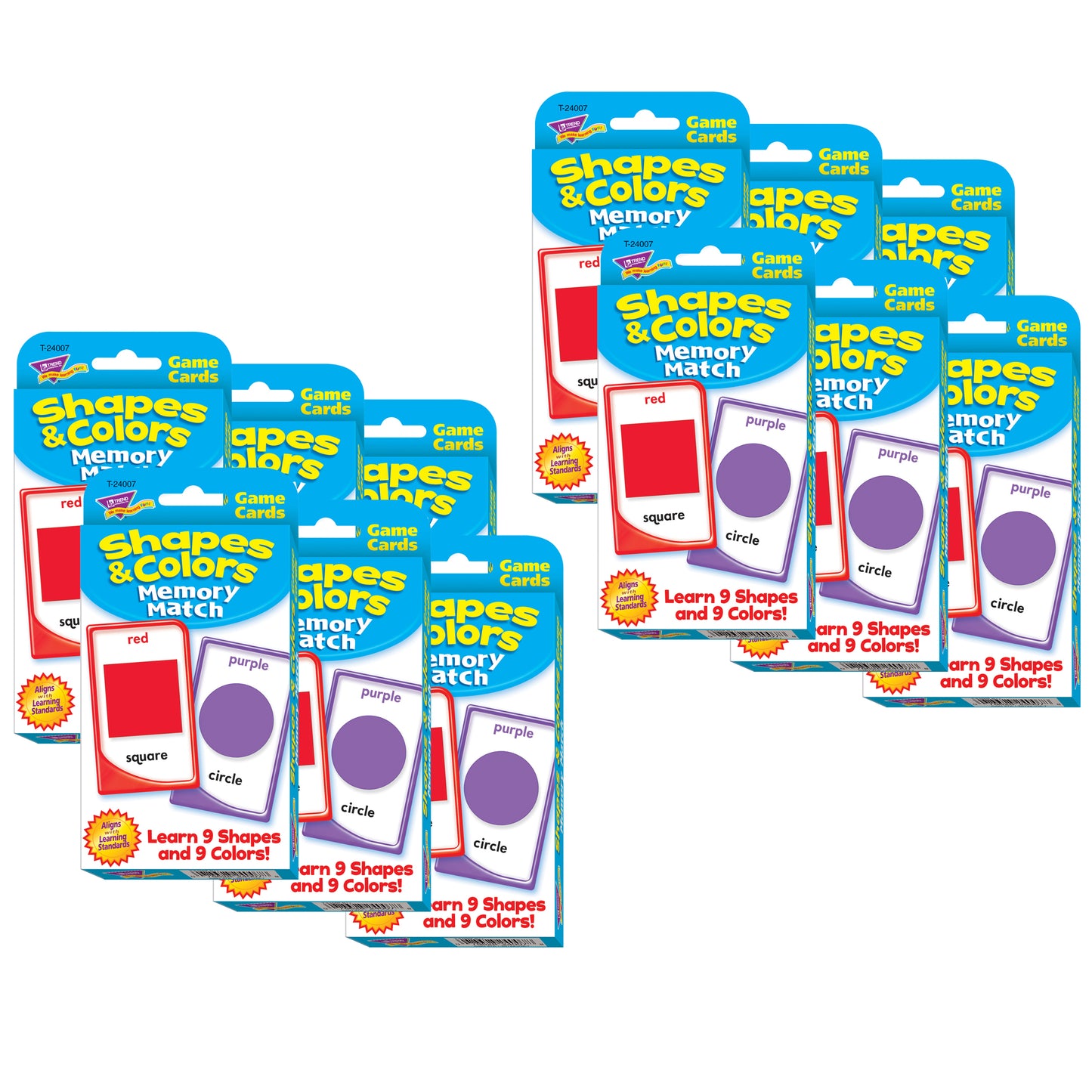 Shapes & Colors Memory Match Challenge Cards®, 12 Sets