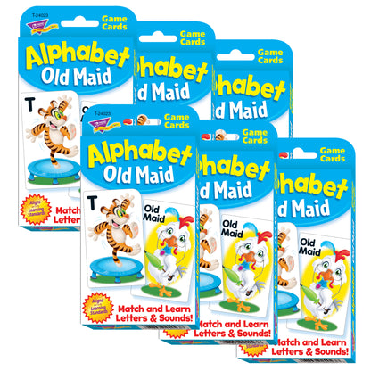 Alphabet Old Maid Challenge Cards®, 6 Sets