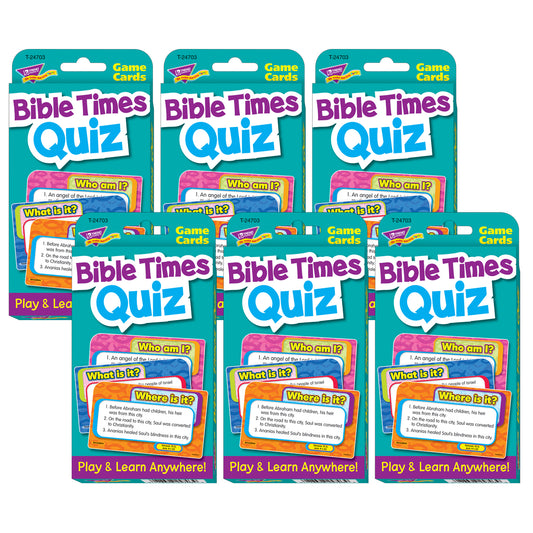 Bible Times Quiz Challenge Cards®, 6 Sets