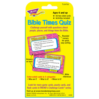 Bible Times Quiz Challenge Cards®, 6 Sets