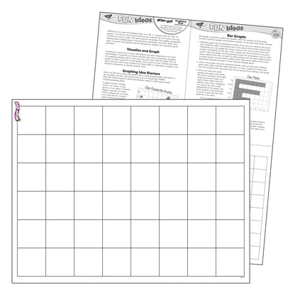 Graphing Grid (Large Squares) Wipe-Off® Chart, 17" x 22", Pack of 6