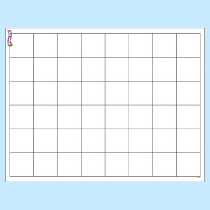 Graphing Grid (Large Squares) Wipe-Off® Chart, 17" x 22", Pack of 6