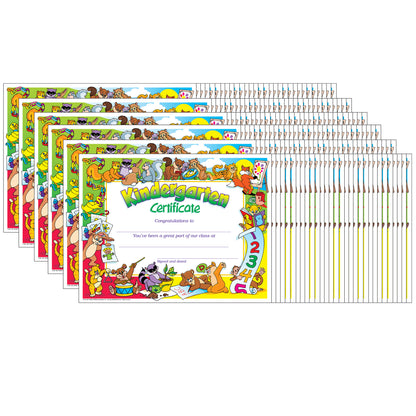 Kindergarten Certificate, 30 Per Pack, 6 Packs