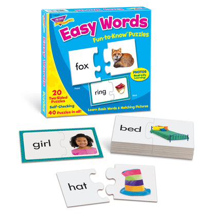 (3 EA) FUN-TO-KNOW PUZZLES EASY WORDS