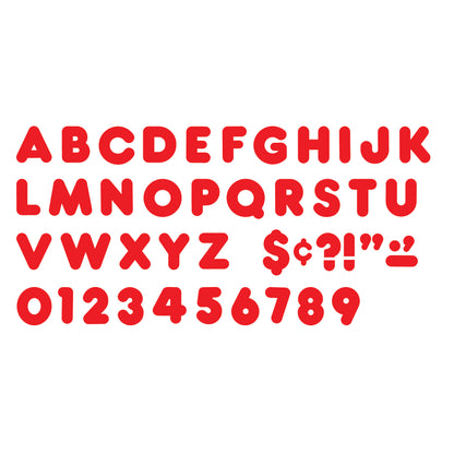 Red 2" Casual Uppercase Ready Letters®, 6 Packs