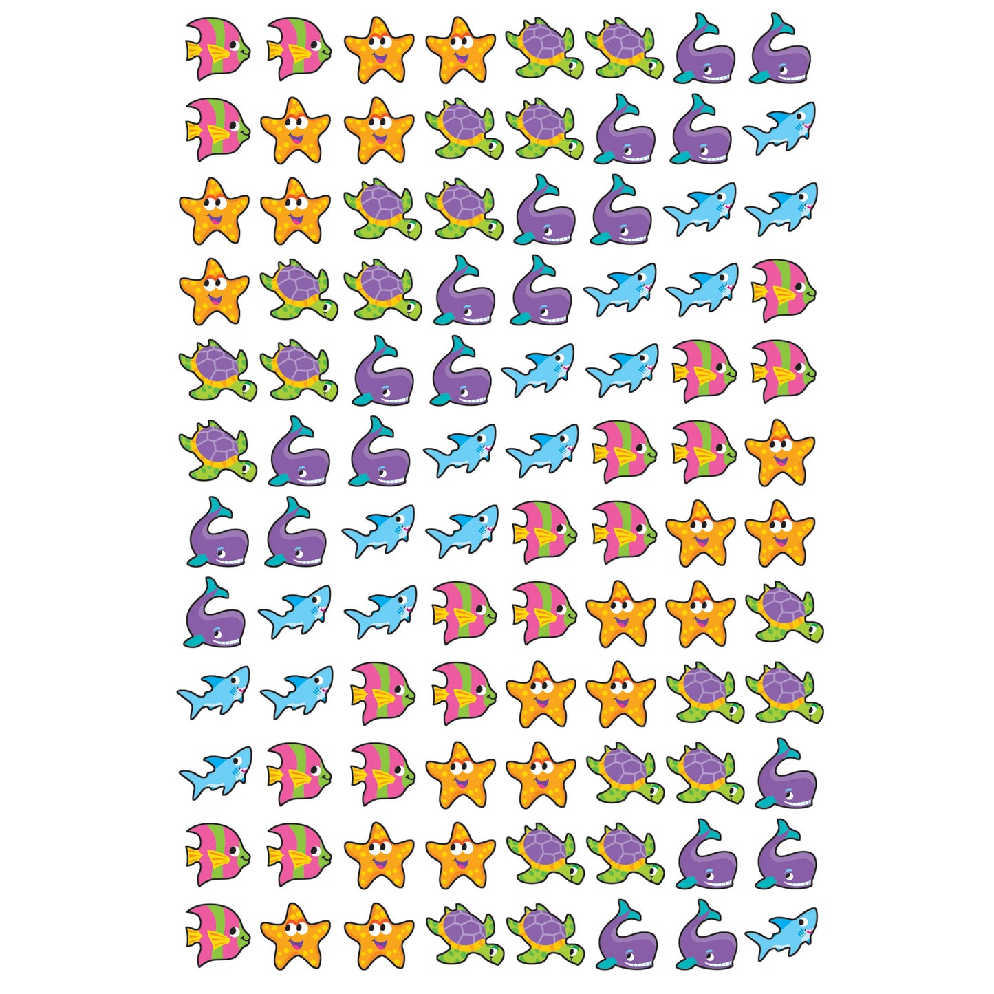 Sea Life superShapes Stickers, 800 Per Pack, 12 Packs