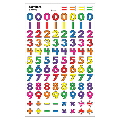 Numbers superShapes Stickers, 800 ct